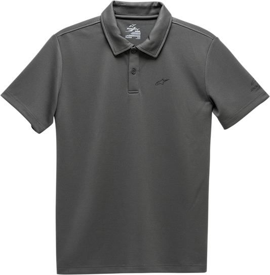 Alpinestars Scenario performance polo shirt in Heather Gray, 2XL, featuring a sleek design and breathable fabric.