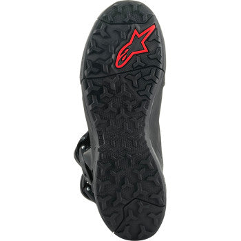Black ALPINESTARS XT-8 Gore-Tex motorcycle boots in EU 46, showing durable design and waterproof features.