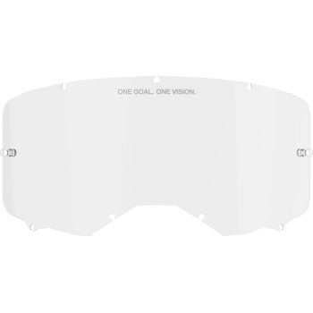 Alpinestars Vision 8/Vision 5/Vision 3 clear lens goggles with adjustable strap and ventilation, designed for motorcycle riding.