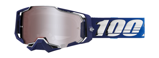 100% Armega Goggles - Novel - HiPER Silver Mirror 50003-00006 - Howling Moto