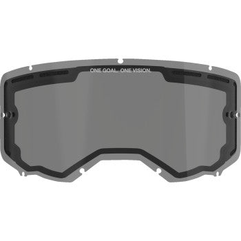 Alpinestars Vision 8/Vision 5/Vision 3 dual smoke lens for goggles, designed for motorcycle or sports eyewear.