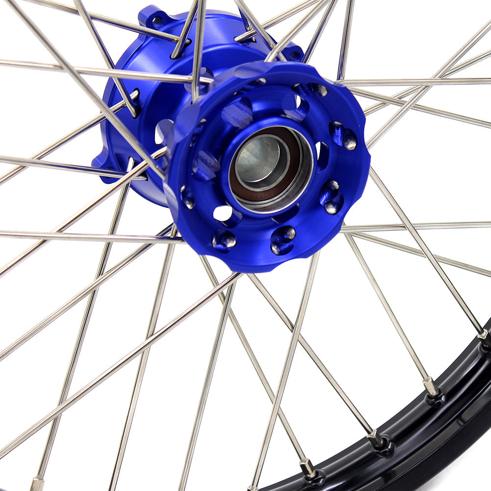 KKE 17"*1.4/14"*1.6 Spoked Kid's Big Wheels Rims Fit KTM SX 85 2003-2020 Husqvarna TC 85 2014-2020 Blue Hub - Howling Moto