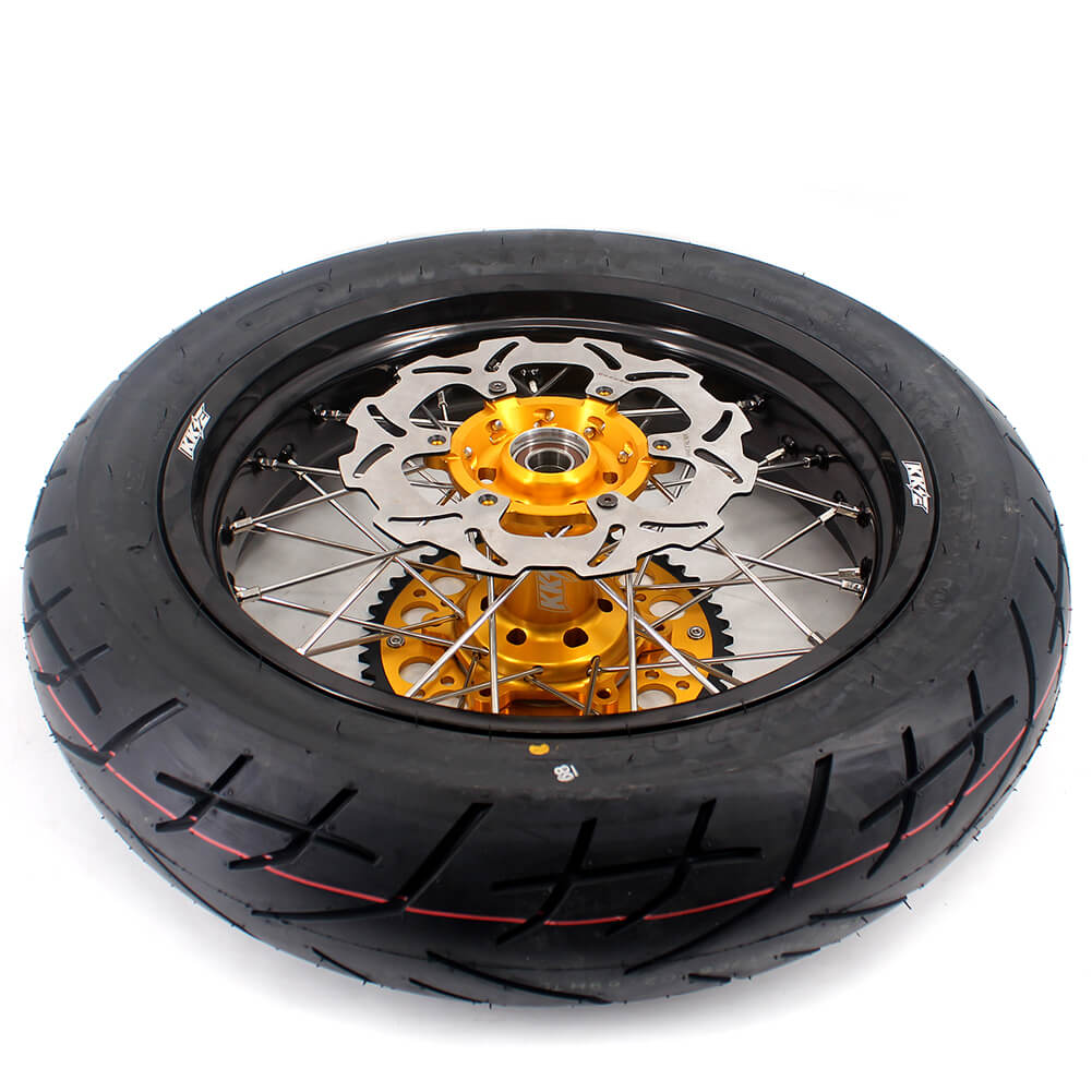KKE 3.5/4.25*17" Supermoto Wheels For SUZUKI DRZ400SM 2005-2024 CST Tires - Howling Moto