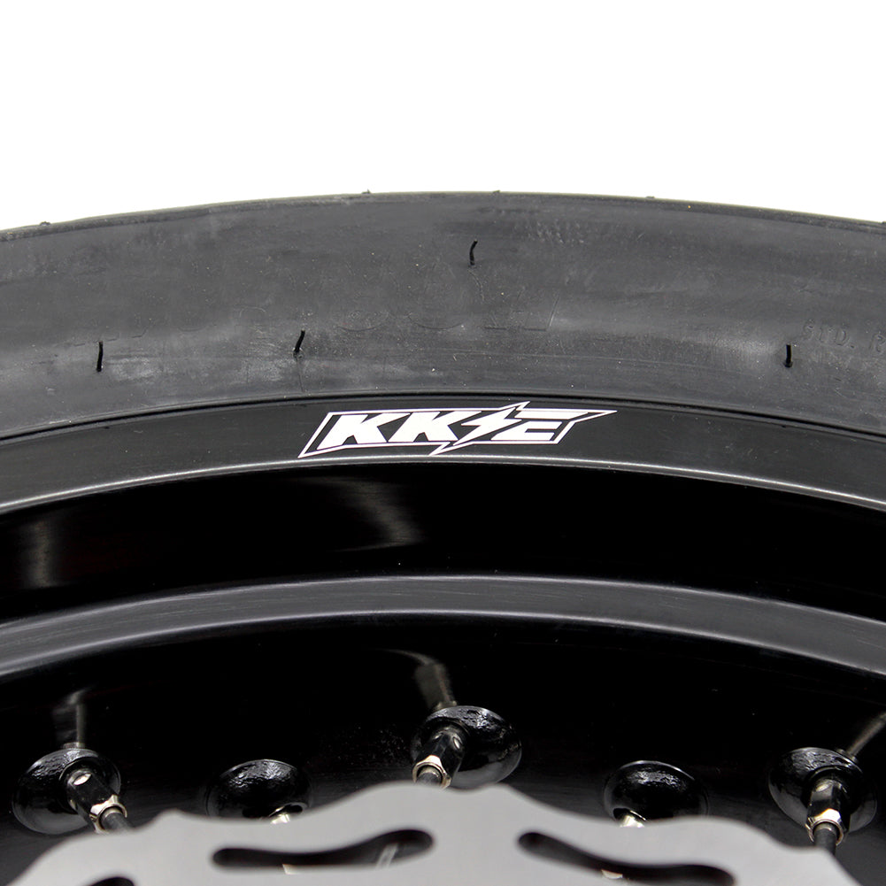 KKE 17 Inch Supermoto Wheels Tires for SUZUKI RMZ250 2007-2024 RMZ450 2005-2024 - Howling Moto
