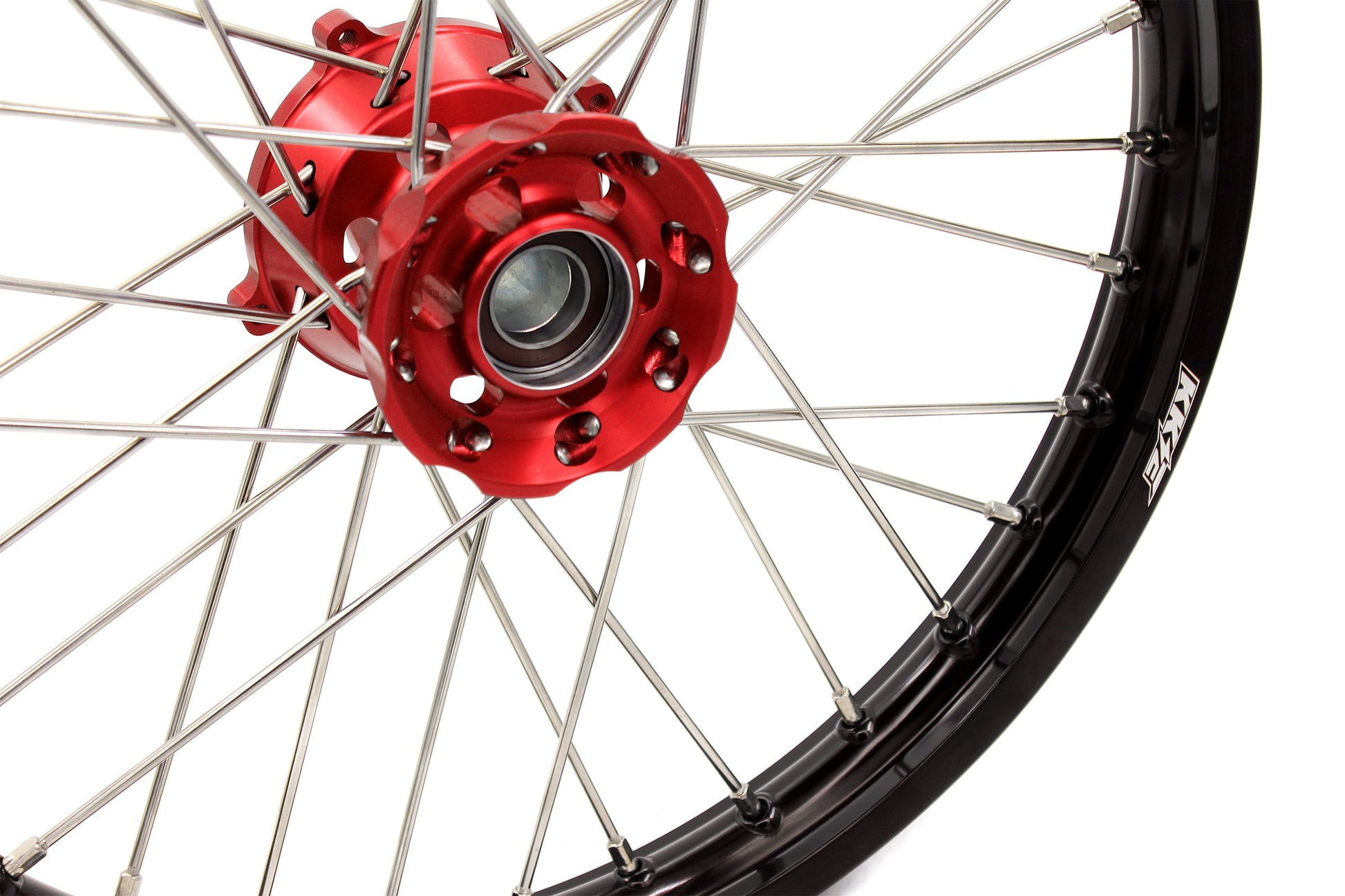 KKE 17"*1.4/14"*1.6 Spoked Small Kid's Wheels Set For KTM SX 85 2003-2020 Red Hub - Howling Moto