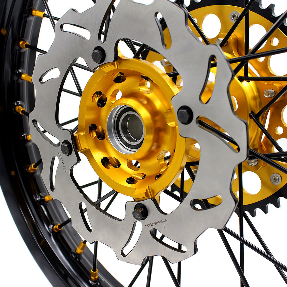 KKE 21 & 19 MX Wheels Rims for SUZUKI RMZ250 2007-2024 RMZ450 2005-2024 Black Spokes - Howling Moto