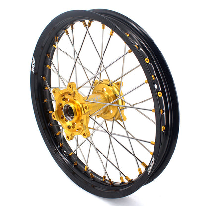 KKE 21 & 18 Enduro Rims for Suzuki RMZ250 2007-2022 RMZ450 2005 Gold Nipple - Howling Moto