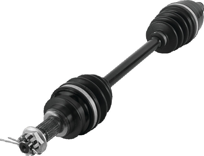 QuadBoss rear left rugged axle for 2005 Honda TRX650FA FourTrax Rincon, durable metal construction for ATV replacement.