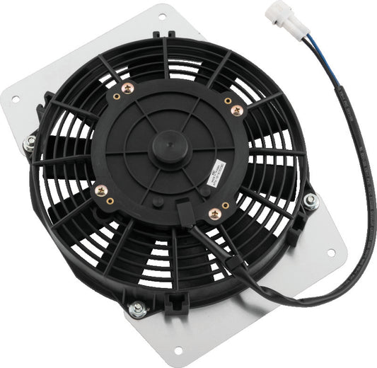 QuadBoss cooling fan assembly for Yamaha YFM400 Grizzly ATV and UTV, part #463745, showing the fan and mounting components.