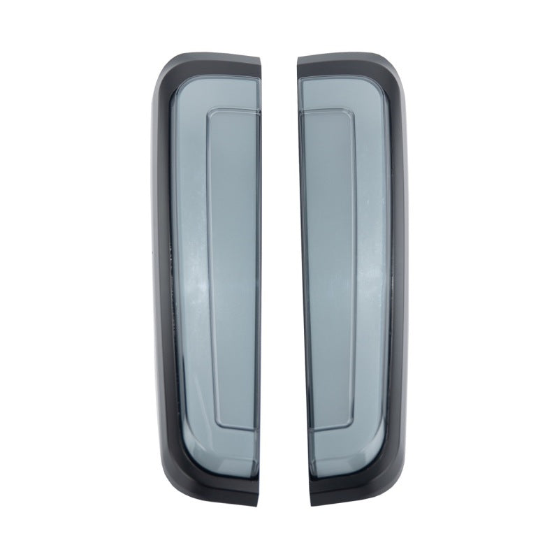 Kuryakyn Tracer LED rear lights for Harley-Davidson Tri Glide 2009+ in smoke black finish, designed for enhanced visibility and style.