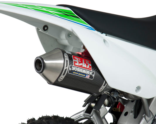 YOSHIMURA RS-2 UTV exhaust header, canister, and end cap system with metallic finish and branding on the components.