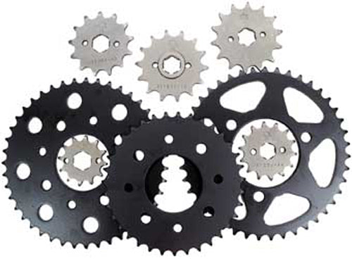 JT steel rear sprocket 37T for 520 chains, made from high-quality Japanese 545C steel, shown in close-up.