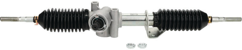QuadBoss 16-19 Can-Am Defender 1000 steering rack assembly with tie-rods and inner tie-rod ends, vehicle steering components.