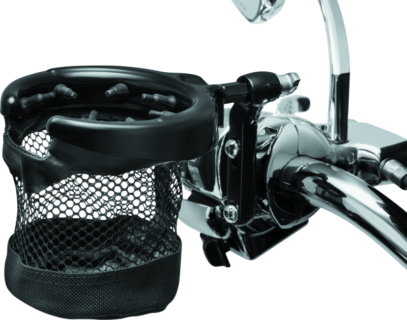 Kuryakyn, Kuryakyn Drink Holder Mesh Basket with Perch Mount for Powersports Vehicles
