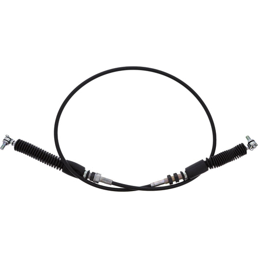Heavy-duty ATV shift cable by ALL BALLS with durable PVC sheathing, designed for reliable gear shifting on all terrain vehicles.