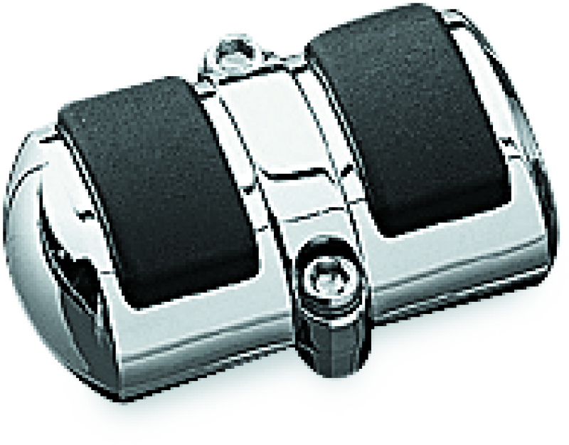 Kuryakyn small chrome shift peg cover for Yamaha V Star models, designed to enhance bike style and functionality.