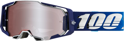 100% Armega Goggles - Novel - HiPER Silver Mirror 50003-00006 - Howling Moto