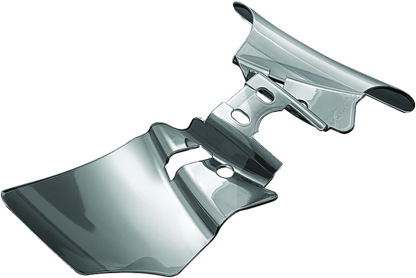 Kuryakyn Saddle Shields heat deflectors installed on Dyna motorcycle models from 2004 to 2006, protecting rider's legs from heat