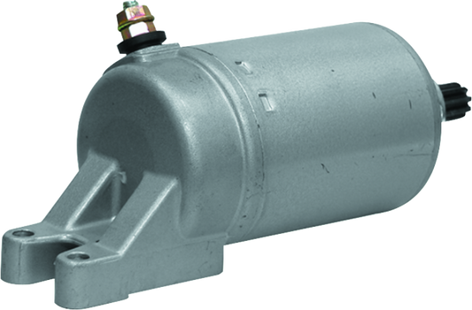 QuadBoss 495268 engine starter for Can-Am Traxter 500 and John Deere Buck 500 (2004-2006) ATV, showing the replacement starter unit.