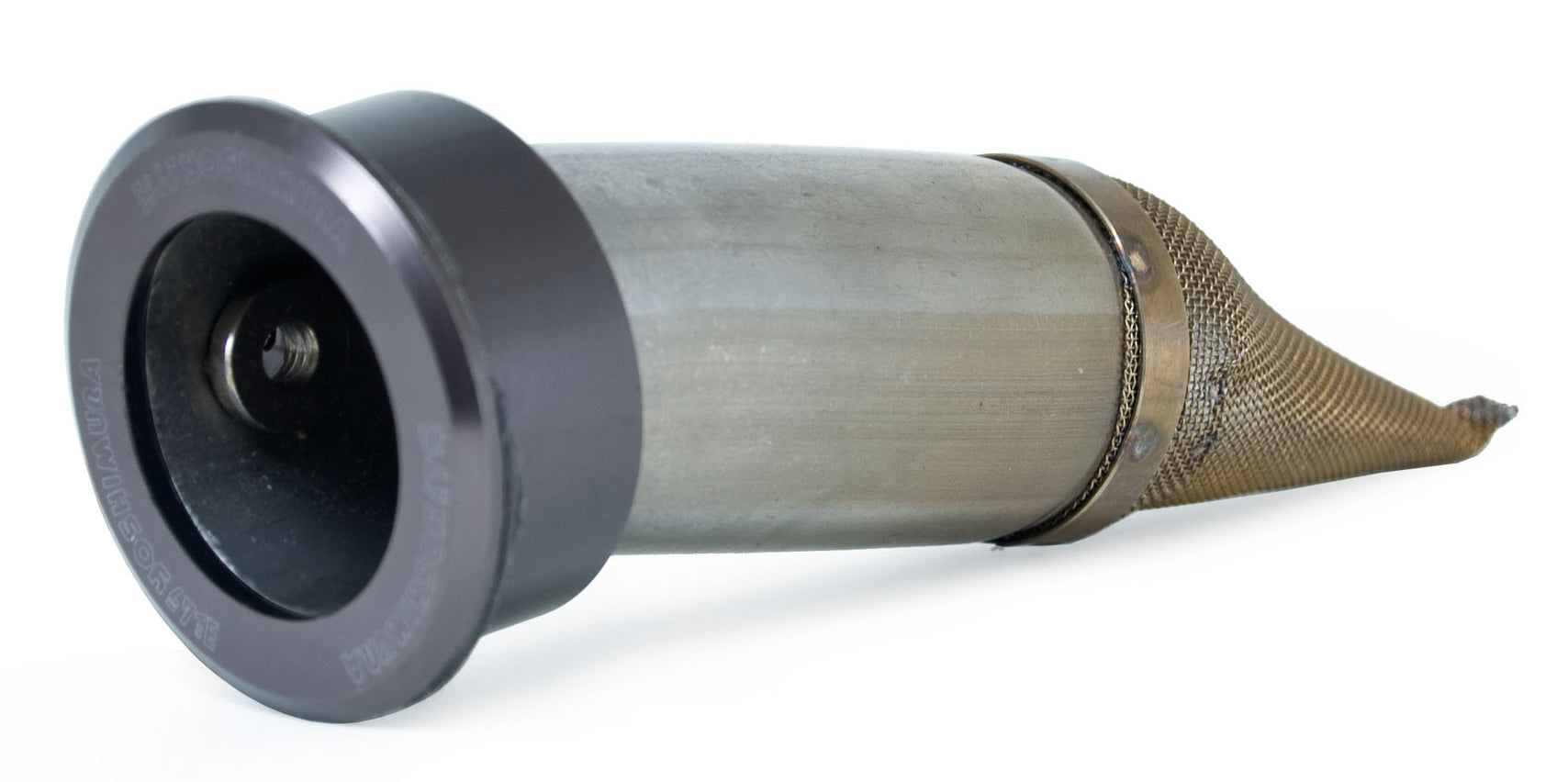 YOSHIMURA RS-02-K exhaust spark arrestor insert for 1.5-inch motorcycle exhaust system, replacement part with metal mesh design.