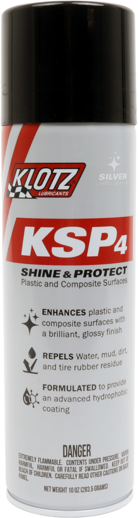 KLOTZ KSP4 Shine & Protect 10 oz car surface coating applied to vehicle's exterior for a glossy, protected finish.