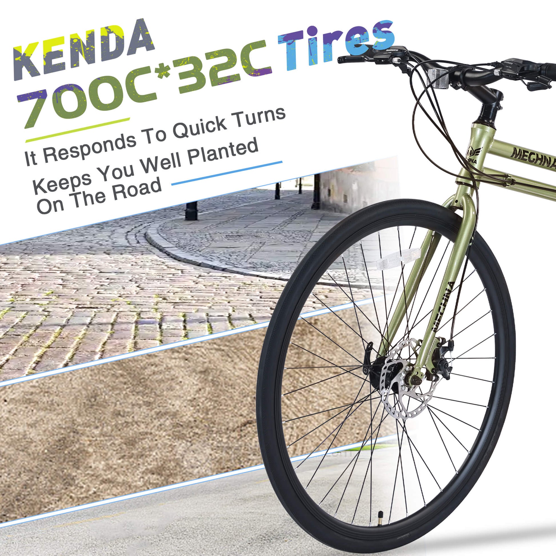 Hycline Meghna Fevo 700×32C bicycle tire with black rubber tread and sidewall for road cycling and bike performance.