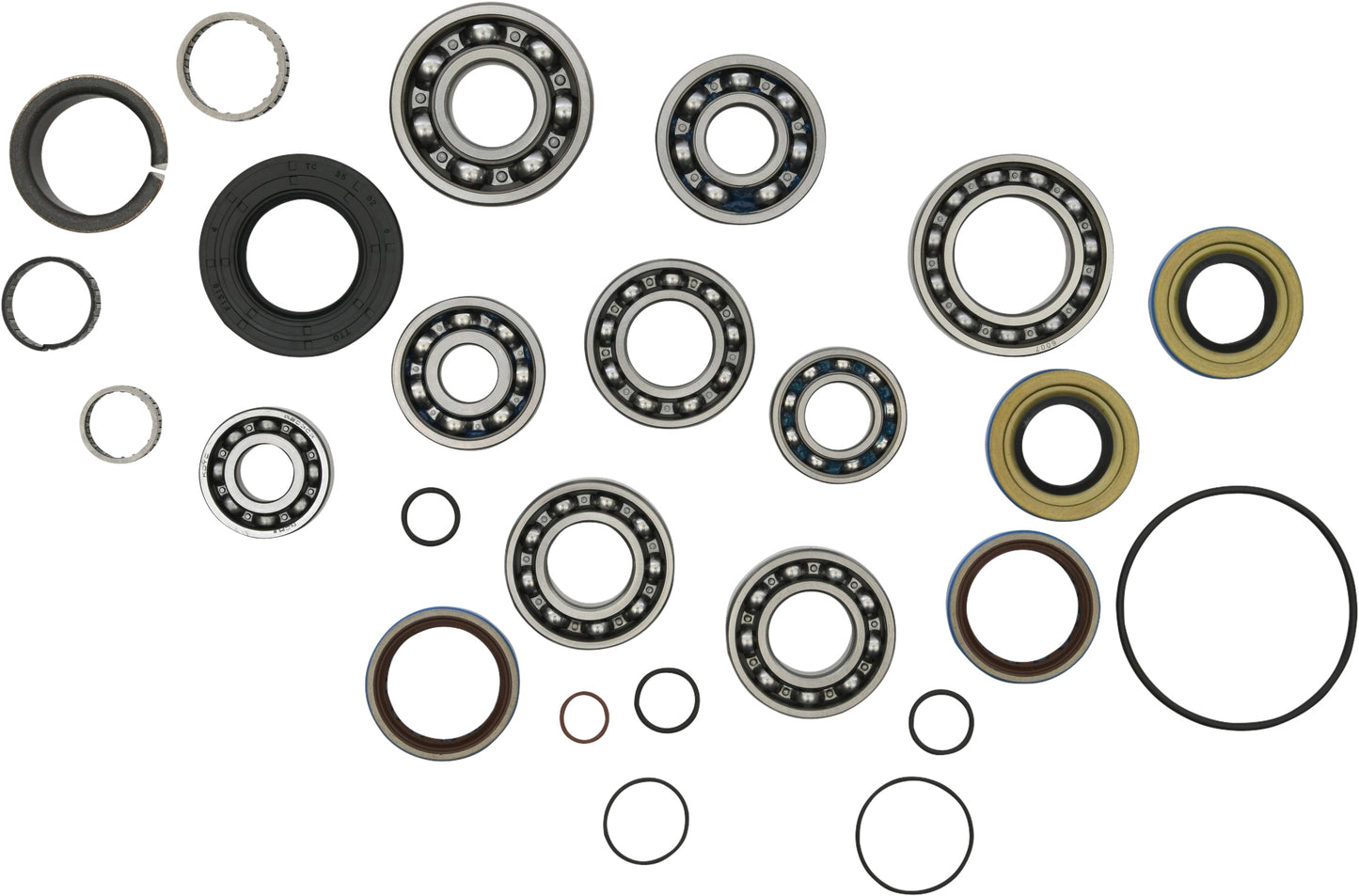 All Balls Transmission Bearing and Seal Kit, part #25-7022, showing a set of bearings and seals for vehicle transmission.