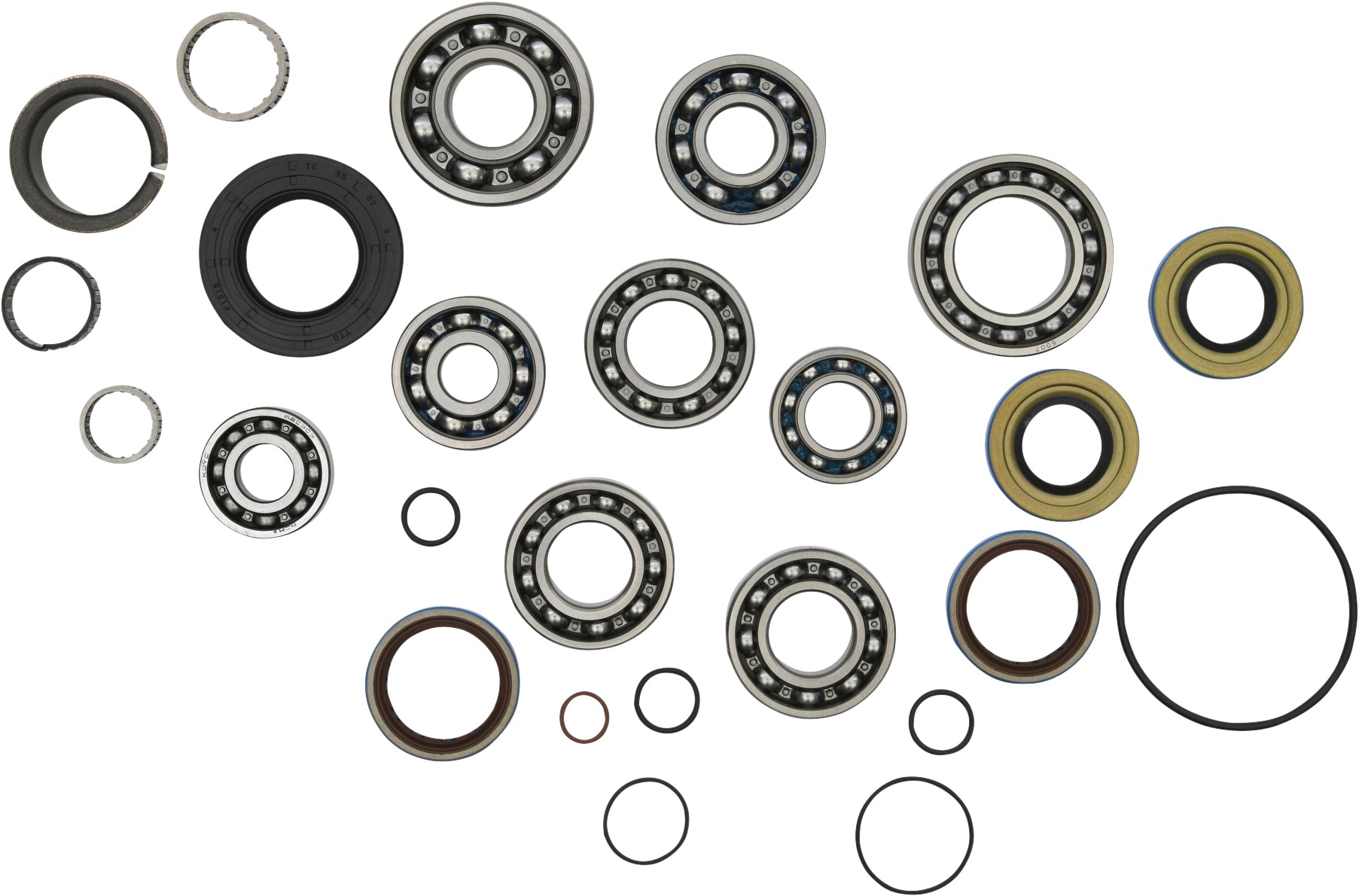 All Balls Transmission Bearing and Seal Kit, part #25-7022, showing a set of bearings and seals for vehicle transmission.