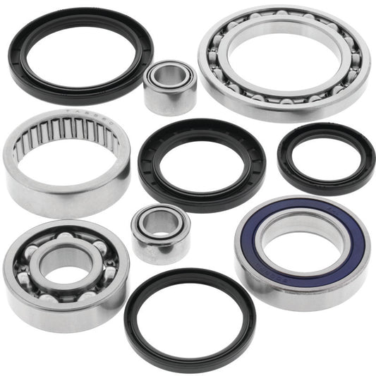 QuadBoss Yamaha YFM350FW Big Bear 4x4 differential bearing and seal kit showing bearings and seals for ATV repair.