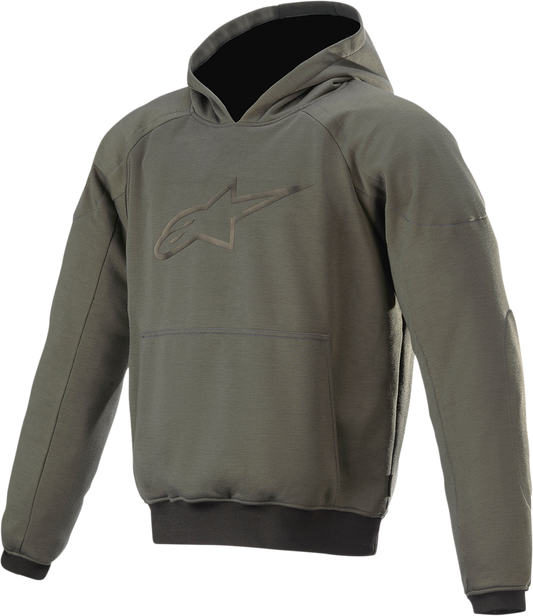 Alpinestars Ageless Hoodie in green, medium size, featuring a comfortable fit and stylish design.
