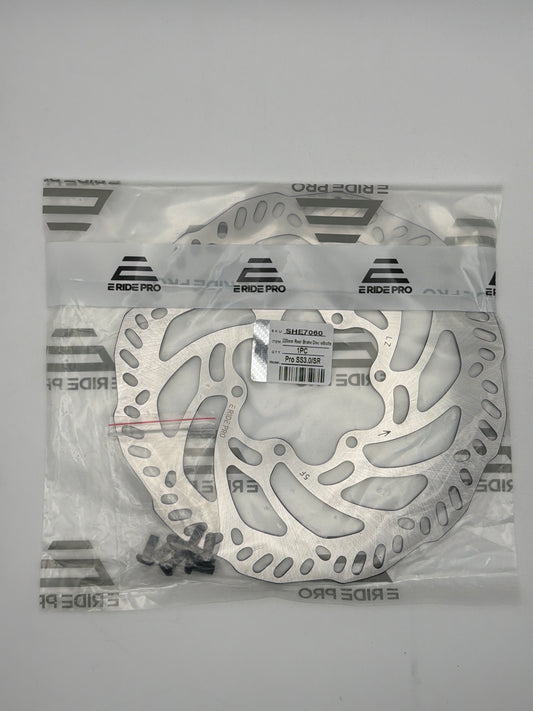 E Ride Pro OEM 220MM Rear Brake Rotor 3.00MM with 6 Mounting Screws - Howling Moto