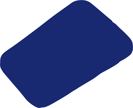 Blue Saddlemens Do-It-Yourself Medium motorcycle seat pad with raw finish, designed for custom installation on bikes.