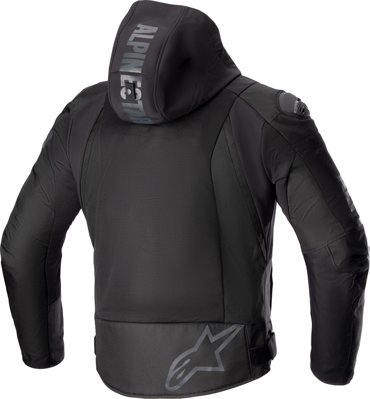 Black Alpinestars Zaca Air Jacket in small size, featuring lightweight design and protective features, displayed on a plain background.