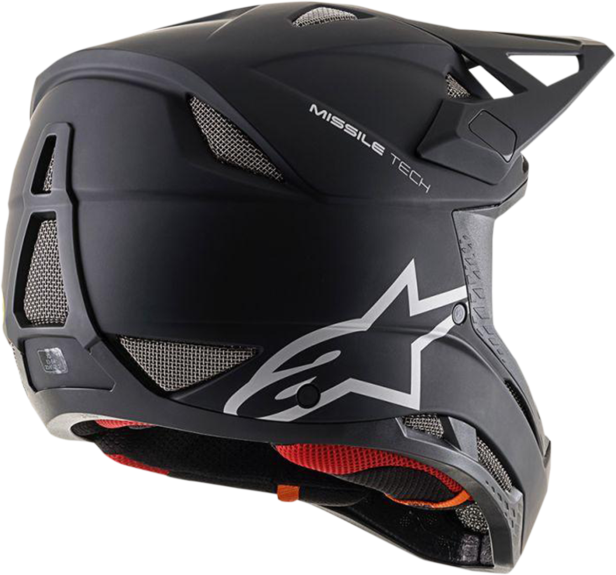 Alpinestars Missile Tech helmet in matte black, small size, featuring MIPS® safety technology and aerodynamic design.
