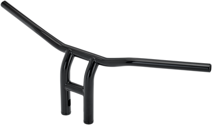 Bill's Exhausts BILTWELL Tyson XL pullback handlebars, 10-inch black motorcycle handlebar with ergonomic design.