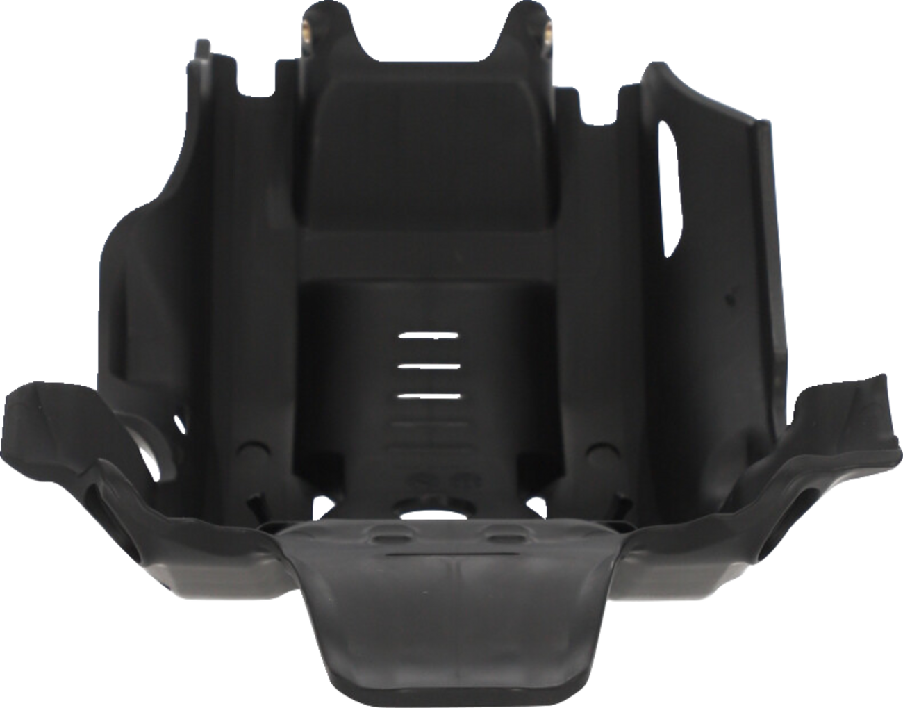 Black Acerbis skid plate for Husqvarna FC 450 and KTM 450 SX-F 2023 motorcycle, providing body protection.