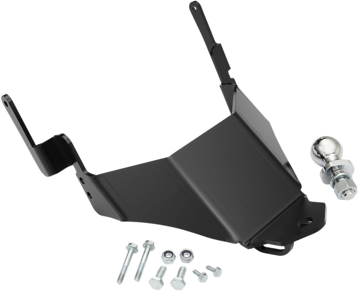 Bill's Exhausts SHOW CHROME Venture trailer hitch engine component, shiny chrome finish with detailed construction visible.