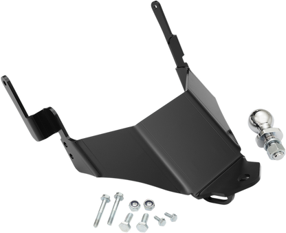 Bill's Exhausts SHOW CHROME Venture trailer hitch engine component, shiny chrome finish with detailed construction visible.