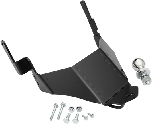 Bill's Exhausts SHOW CHROME Venture trailer hitch engine component, shiny chrome finish with detailed construction visible.