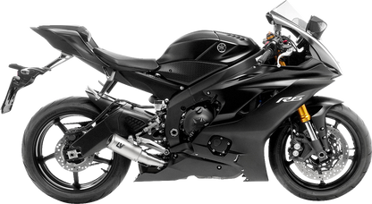 Titanium Leovince LV Corsa muffler for Yamaha YZF-R6 2006-2020, high-performance motorcycle exhaust by Bill's Exhausts.