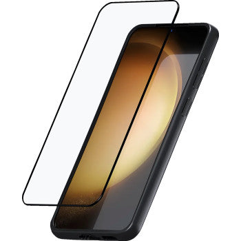 Samsung S23+ phone screen protector by Bill's Exhausts, glass protector with clear, durable surface visible on the device screen.