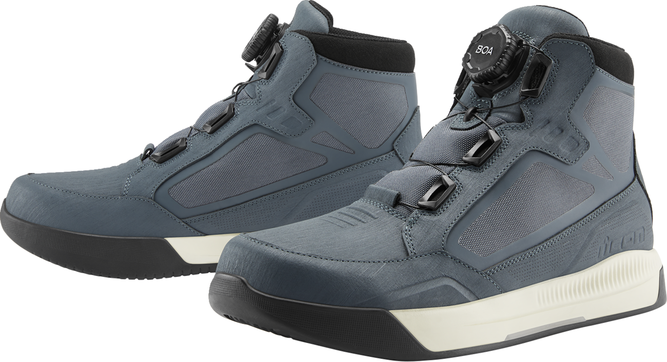 Bill's Exhausts ICON Patrol 3™ waterproof grey boots size 12 with rugged design and sturdy sole.