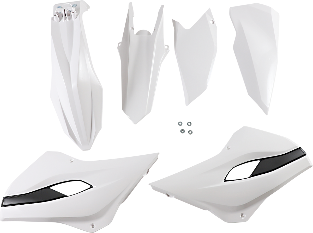 ACERBIS standard replacement body kit for vehicles, OEM 2393444584, shown in a natural view of the assembled body parts.