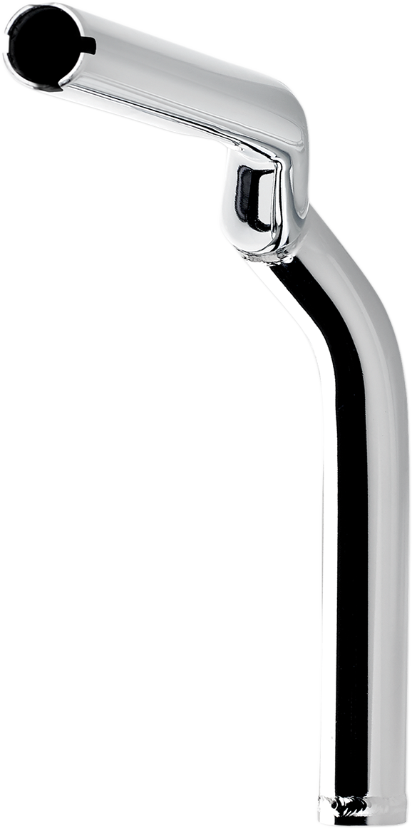 Chrome BILTWELL Tyson XL pullback handlebars for motorcycles, featuring a 10-inch rise and classic handlebar design.