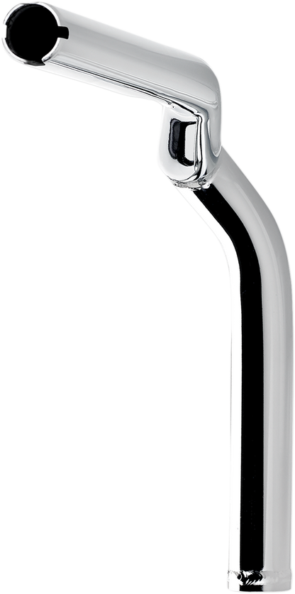 Chrome BILTWELL Tyson XL pullback handlebars for motorcycles, featuring a 10-inch rise and classic handlebar design.