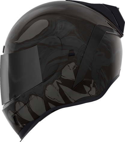 Bill's Exhausts ICON Airform™ Helmet Manik'RR MIPS® dark black 3XL helmet with sleek design and adjustable strap.