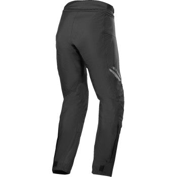 Alpinestars ST-1 Waterproof Pants in black, size medium, shown with detailed fabric and waterproof features.