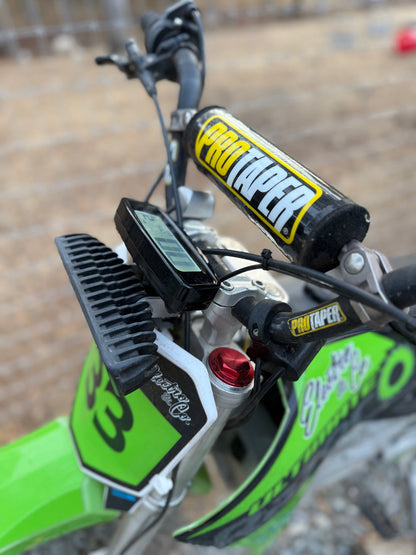 Electro & Co Razor MX500/650 and SX500 plug-and-play ride display kit with fork mount for electric dirt bikes.