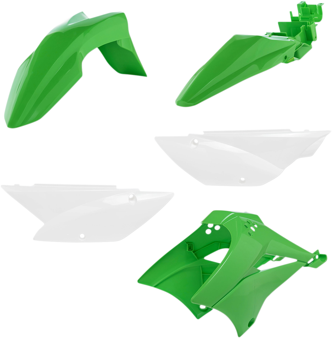 A replacement body kit for vehicles, featuring OEM parts from ACERBIS, with visible panels and components in the image.