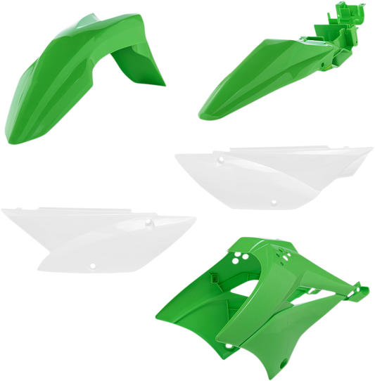 A replacement body kit for vehicles, featuring OEM parts from ACERBIS, with visible panels and components in the image.